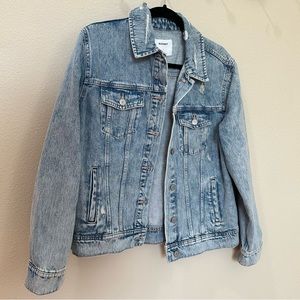 NWT Women’s Old Navy Distressed Jean Jacket